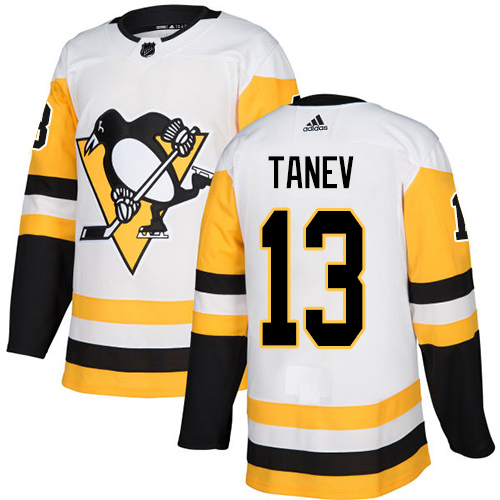 Cheap Adidas Pittsburgh Penguins 13 Brandon Tanev White Road Authentic Stitched Youth NHL Jersey